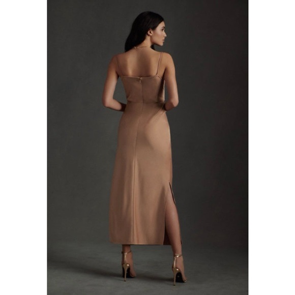 Cali Satin Charmeuse Midi Dress - Picture 4 of 16